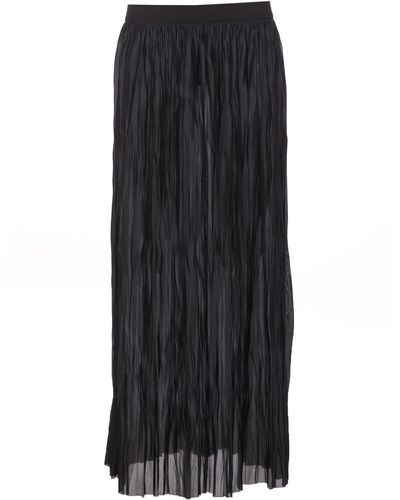 Roberto Collina Long Plisse Skirt - Black