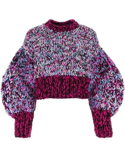 Loewe Sweater In Wool - Purple