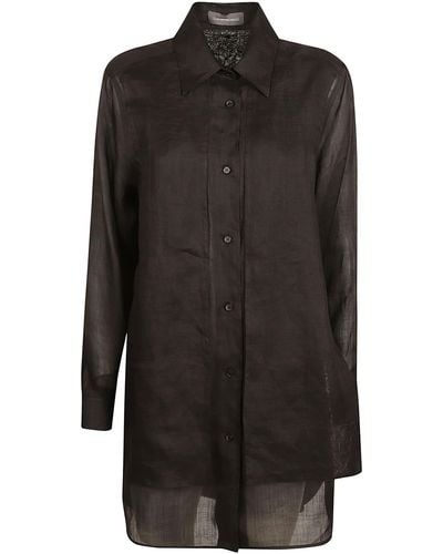 Lorena Antoniazzi Double-Layered Shirt - Black