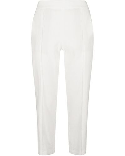 Vince Ribbed Waist Trousers - White