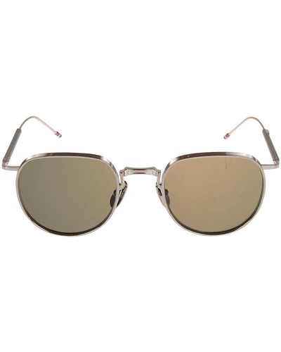 Thom Browne Round Frame Sunglasses - Metallic