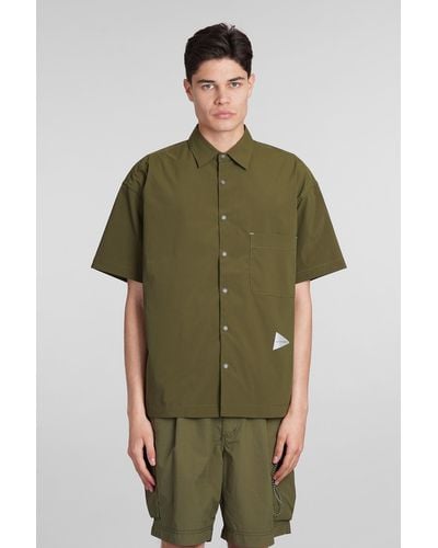 and wander Shirt In Green Polyester