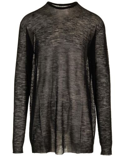 Rick Owens Long Sweater - Black