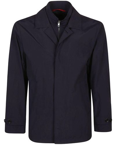 Fay Morning Long-Sleeved Layered Jacket - Blue