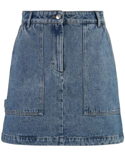 Maison Kitsuné Mini Skirt - Blue