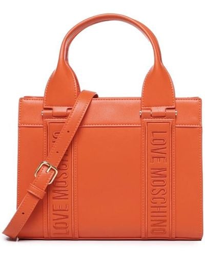 Love Moschino Billboard Handbag - Orange