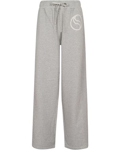 Stella McCartney Logo Patch Trousers - Grey