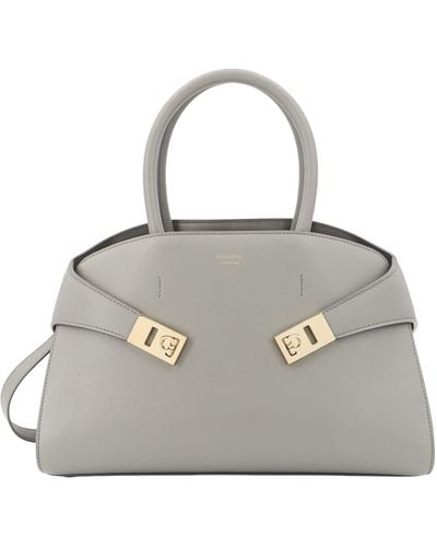 Ferragamo Hug (S) Handbag - Grey