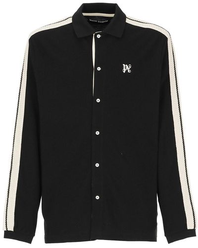 Palm Angels Cardigan Shirt - Black