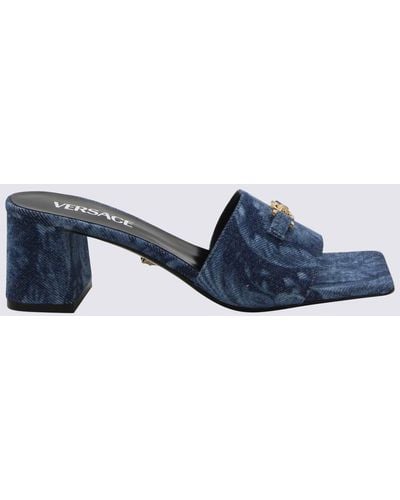 Versace Denim Slippers - Blue