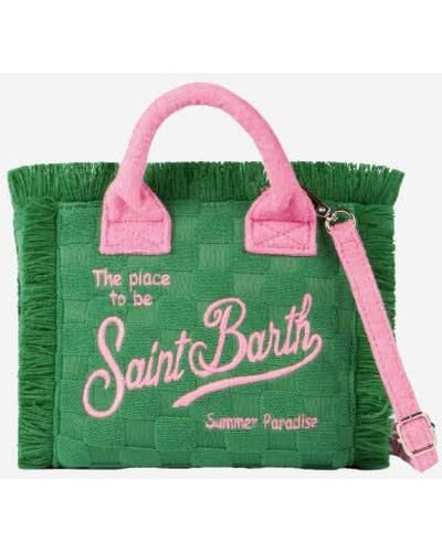 Mc2 Saint Barth Mini Vanity Terry Embossed Handbag - Green