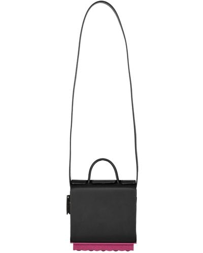 Off-White c/o Virgil Abloh Leather Crossbody Bag - Black