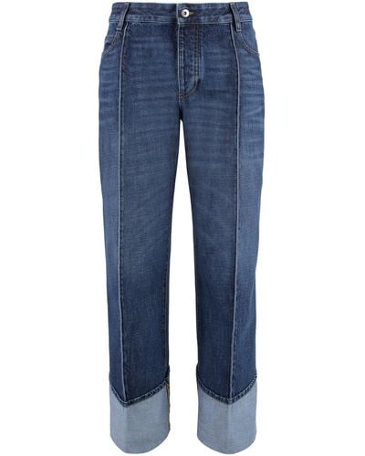 Bottega Veneta Regular-fit Cropped Jeans - Blue