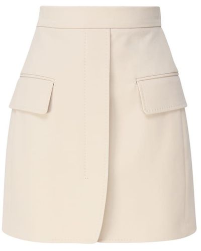 Max Mara Mini Skirt Nuoro - Natural