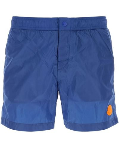 Moncler Nylon Swimming Shorts - Blue