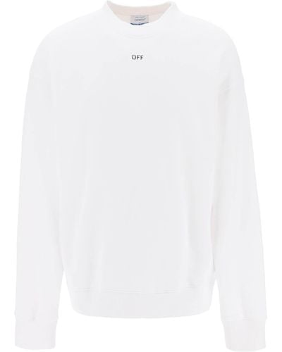 Off-White c/o Virgil Abloh Skate Sweatshirt With Off Logo - White