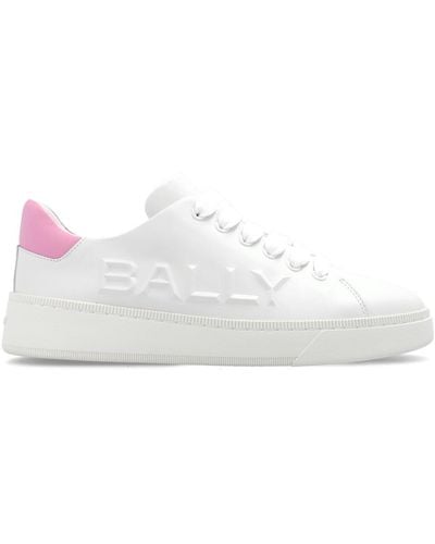 Bally Reka Logo Embossed Sneakers - White