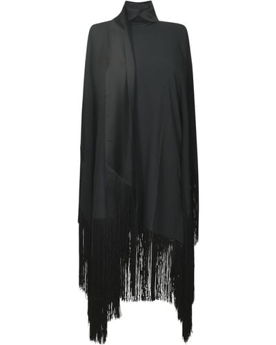 ‎Taller Marmo Fringed Cape - Black