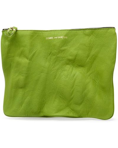 Comme des Garçons Leather Envelope - Green