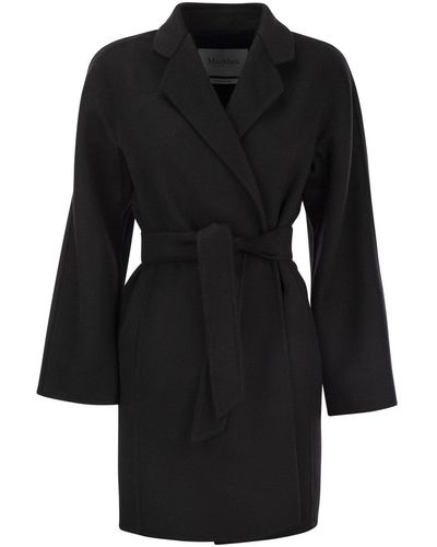 Max Mara Harold Short Cashmere Dressing Gown Coat - Black