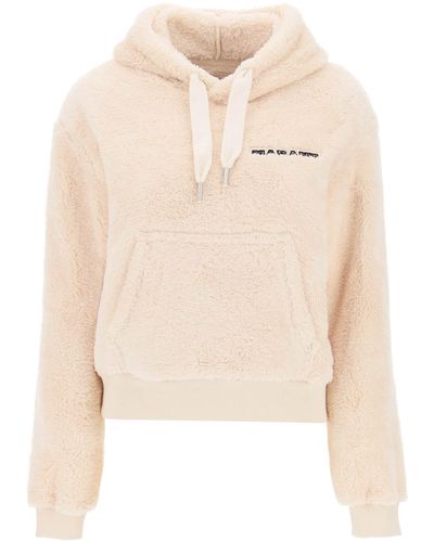 Isabel Marant Maeva Hoodie With Logo Embroidery - Natural