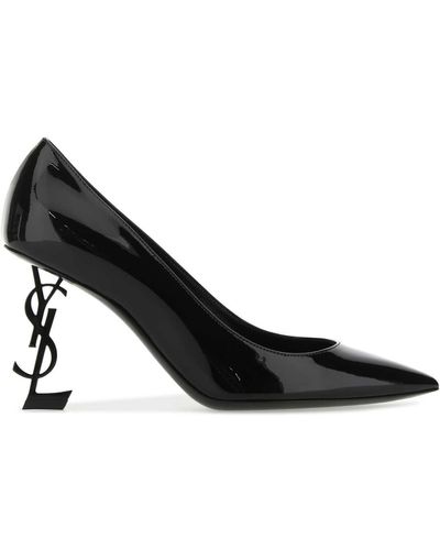 Saint Laurent Leather Opyum 85 Court Shoes - Black