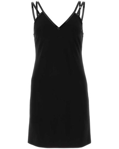 Gucci Viscose Blend Mini Dress - Black