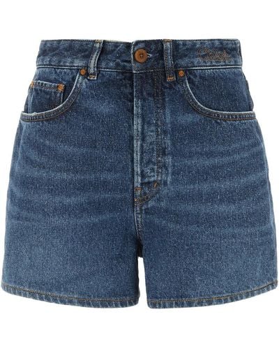 Chloé Denim Shorts - Blue