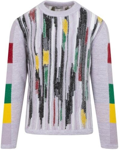 Dior Mohair Knitted Jumper Top - Multicolour
