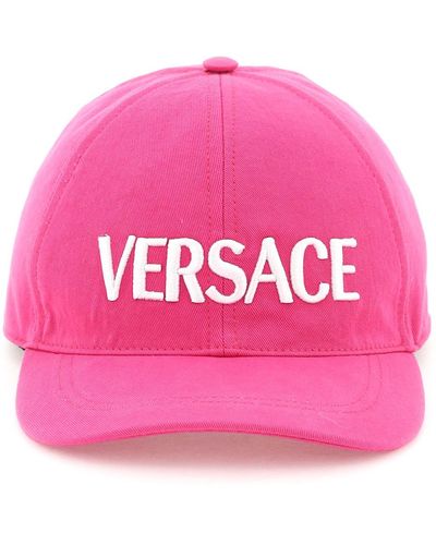 Versace Logo Embroidery Baseball Cap - Pink