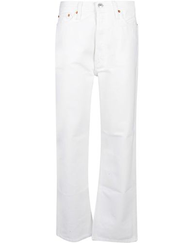 RE/DONE 90S High Rise Loose Jeans - White