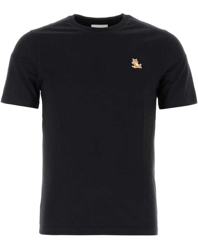 Maison Kitsuné Cotton T-Shirt - Black