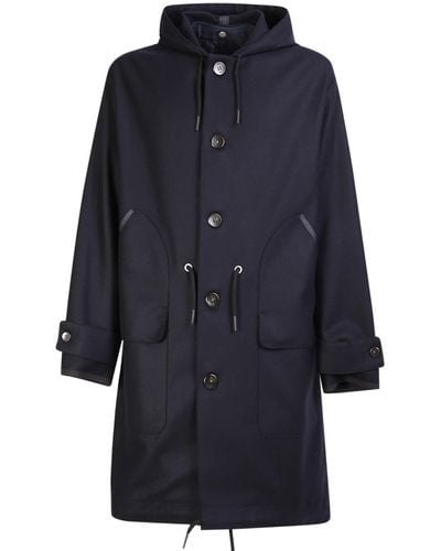 PT01 Hooded Coat - Blue