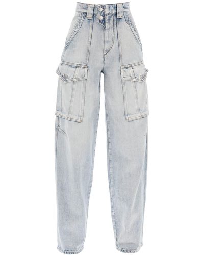Isabel Marant Cargo Heilani Jeans - Grey