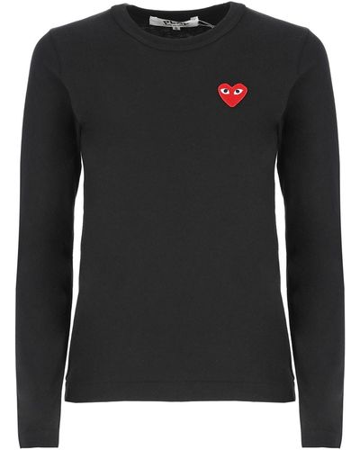COMME DES GARÇONS PLAY Heart T-Shirt - Black