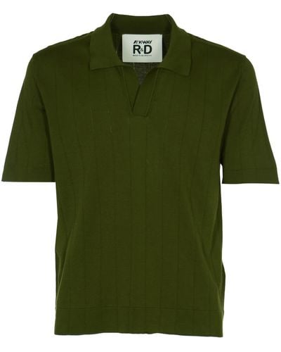 K-Way Pleynel Knitted Polo Shirt - Green