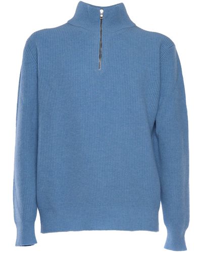 Ballantyne Half Zip Pullover - Blue