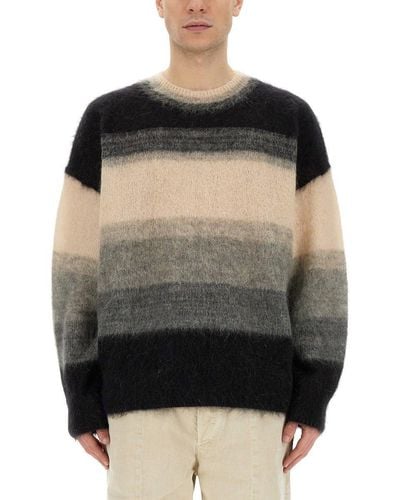 Isabel Marant Drussellh Stripe Detailed Sweater - Black