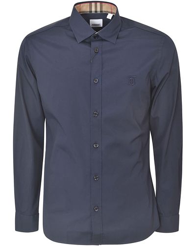Burberry Sherwood Shirt - Blue