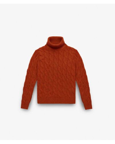 Larusmiani Turtleneck Sweater Col Du Pillon Sweater - Red