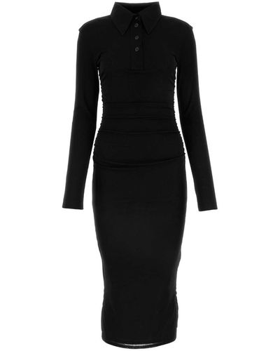 Nanushka Polyester Polo Dress - Black