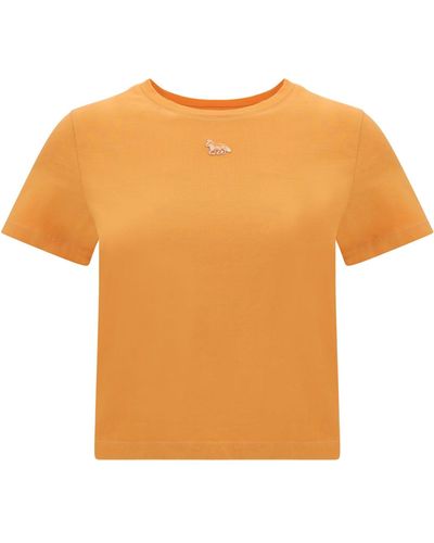 Maison Kitsuné T-Shirts - Orange