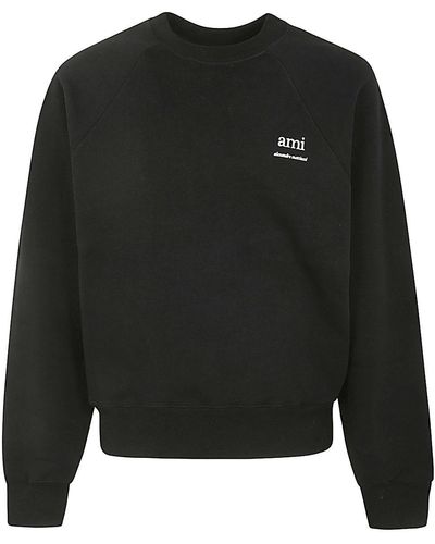 Ami Paris Sweatshirt Ami Am - Black