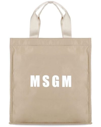 MSGM Bags. - Natural