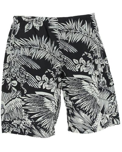 Palm Angels Jungle-print Knee-length Swim Shorts - Multicolor