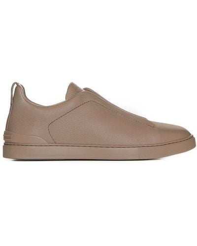 Zegna Triple Stitchtm Sneakers - Brown