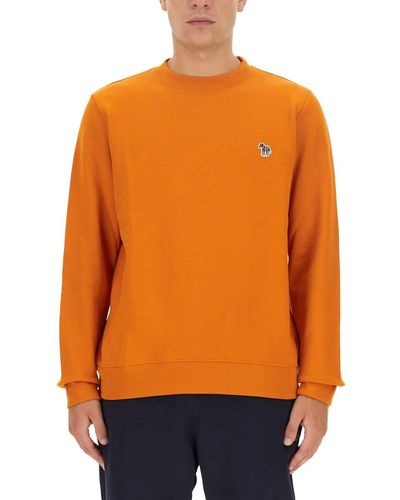 PS by Paul Smith Sweatshirt With Zebra Patch - Orange