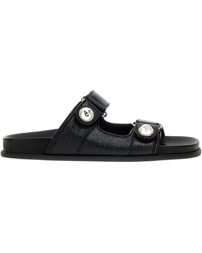 Jimmy Choo Fayence Pearl-embellished Sandals - Black