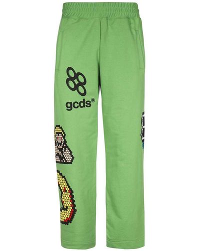 Gcds Logo Print Sweatpants - Green