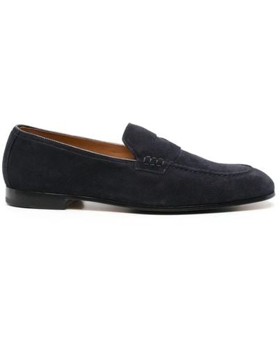 Doucal's Suede Penny Loafers - Blue